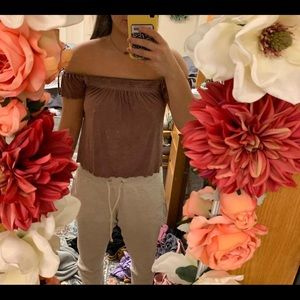 Off the shoulder shirt